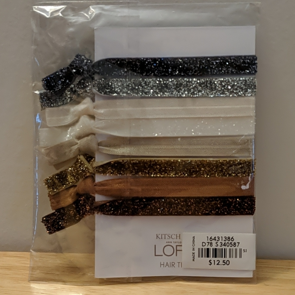NWT!! Ribbon Hair Ties - Picture 2 of 3